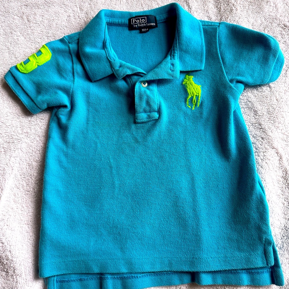 Ralph Lauren Polo 18M Toddler Boys Short Sleeve Polo Shirt